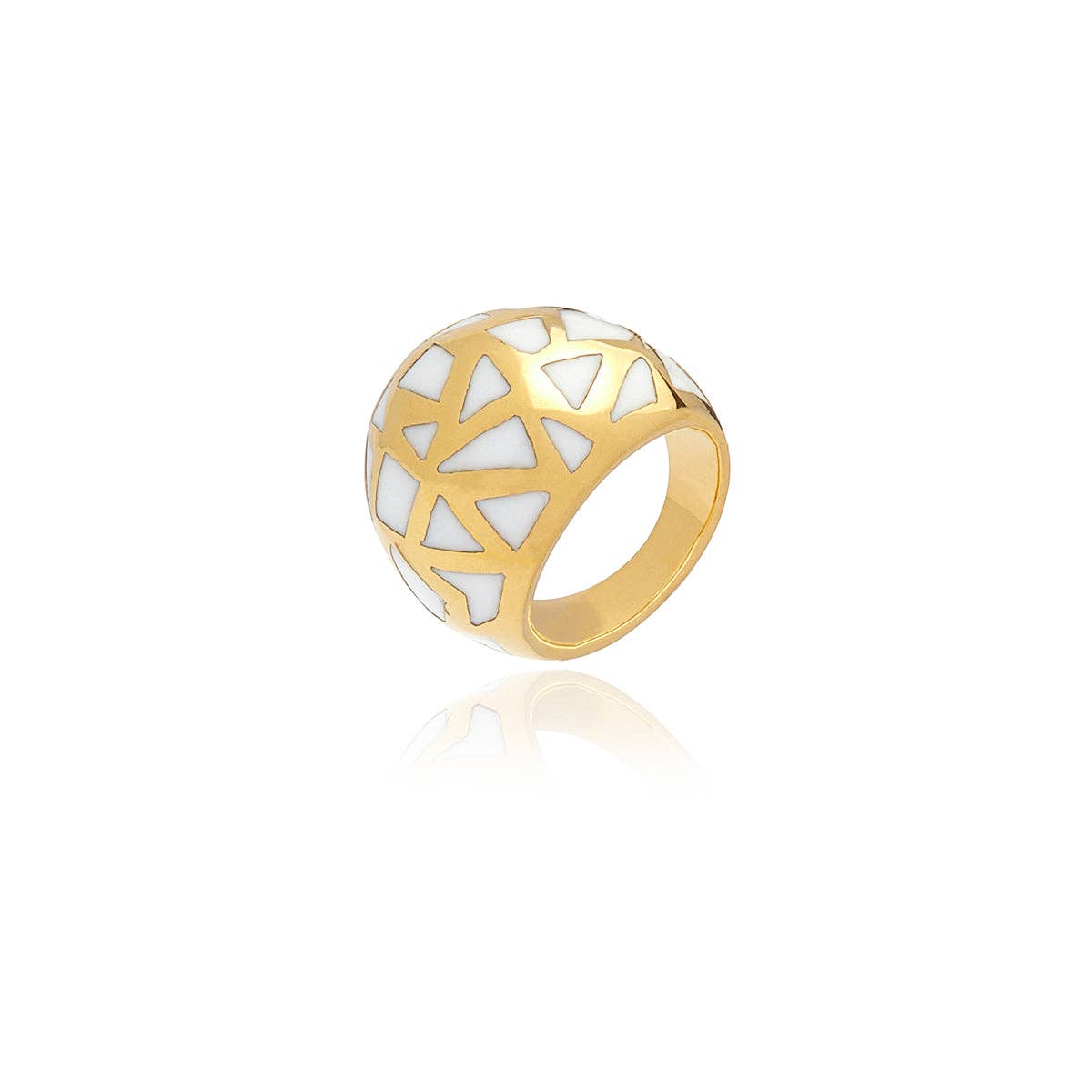 Les Racines Pearl Ceramic Ring. 1 of 5.