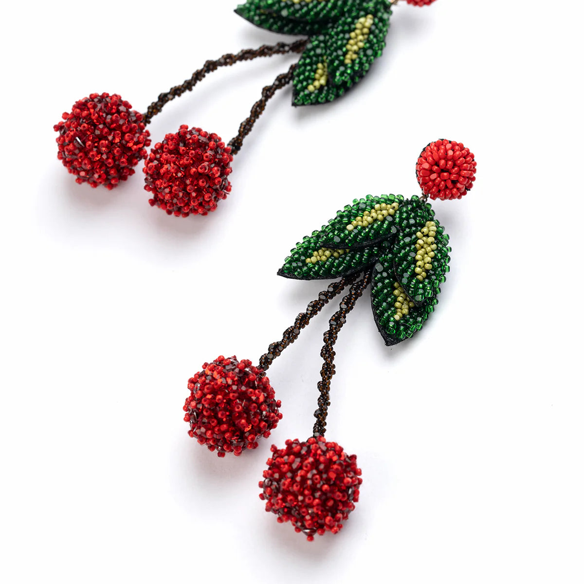 Cherry Beaded Earrings