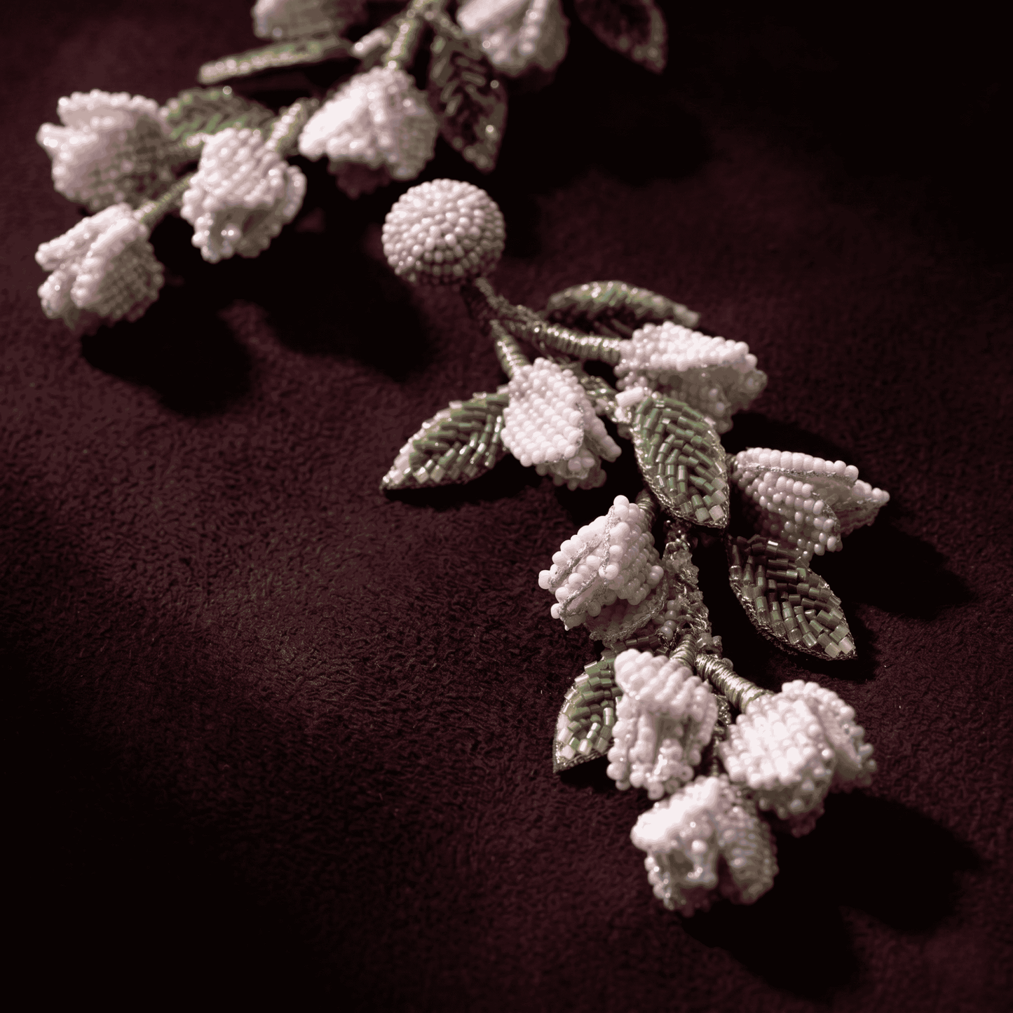 Madelief Bud Cascade Earrings - Baby Pink