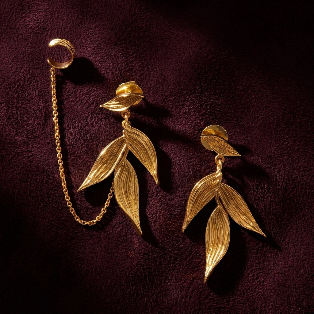 Isaro Mini Gold Drop Earrings