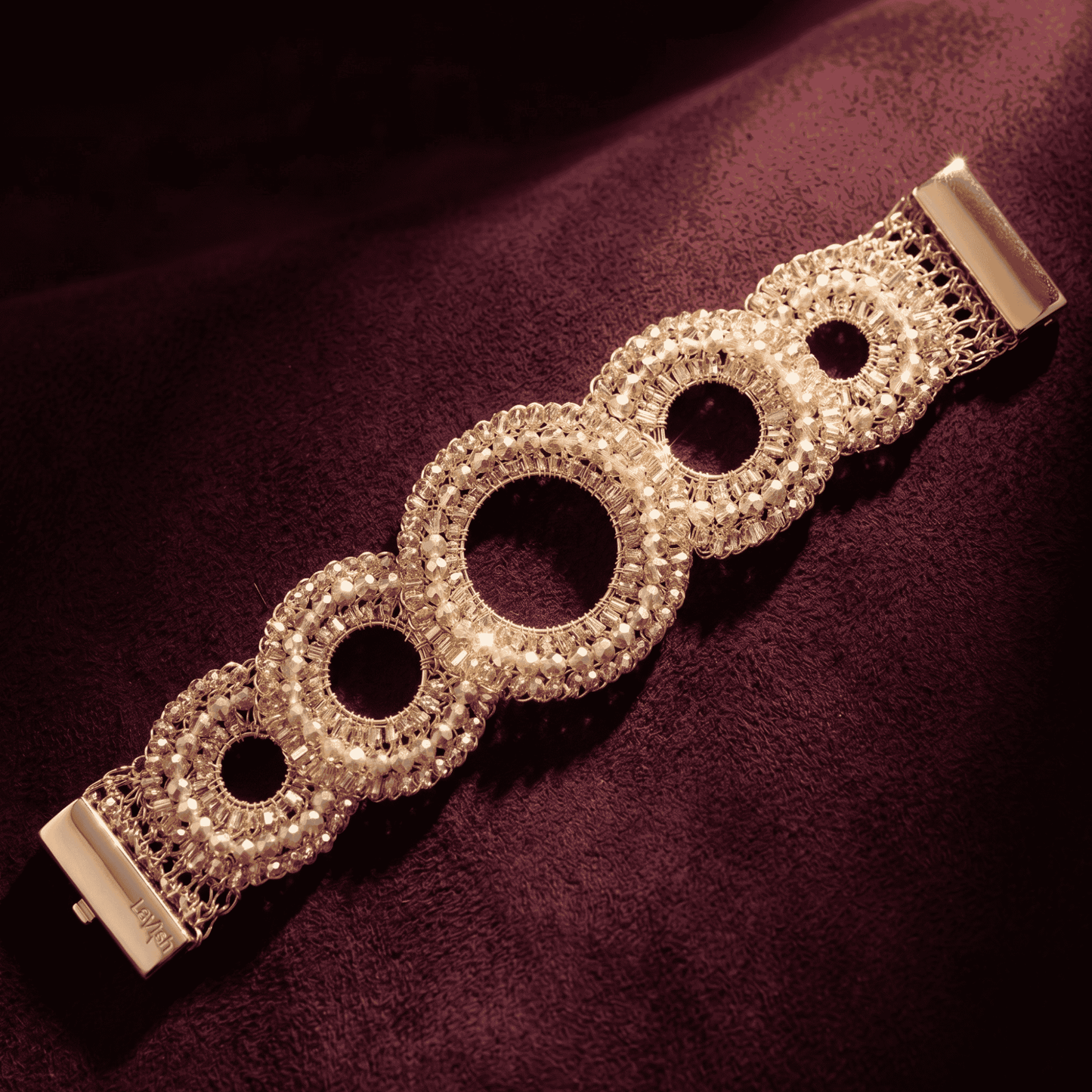 Gush Bracelet - Clear Crystal & Gold