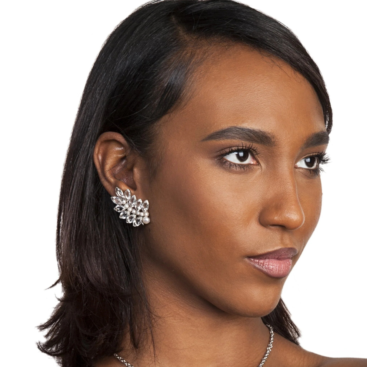 Zoey Climber Earrings - Silver