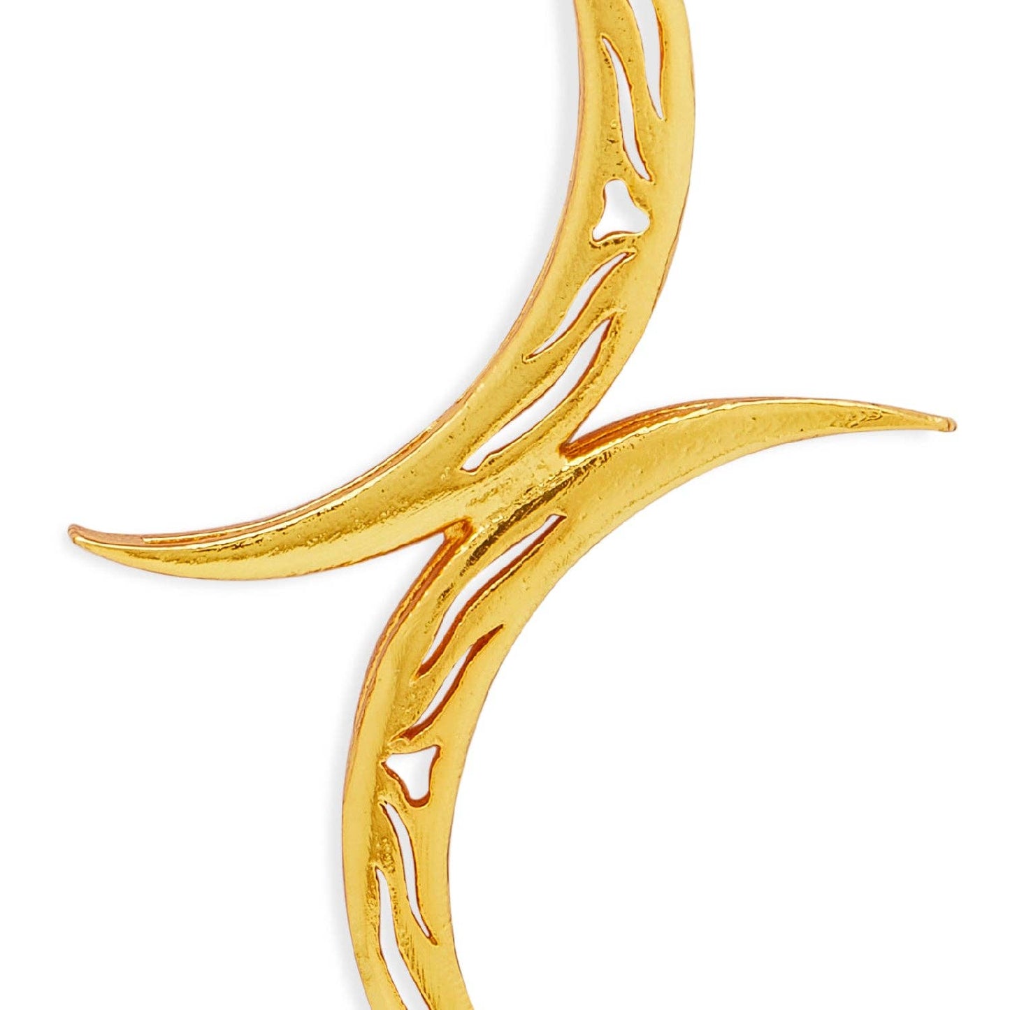 Tila Gold Crescent Earrings
