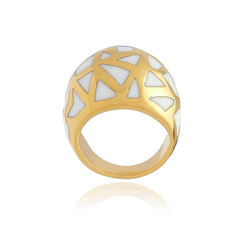 Les Racines Pearl Ceramic Ring. 4 of 5.