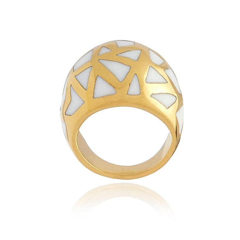 Les Racines Pearl Ceramic Ring. 5 of 5.