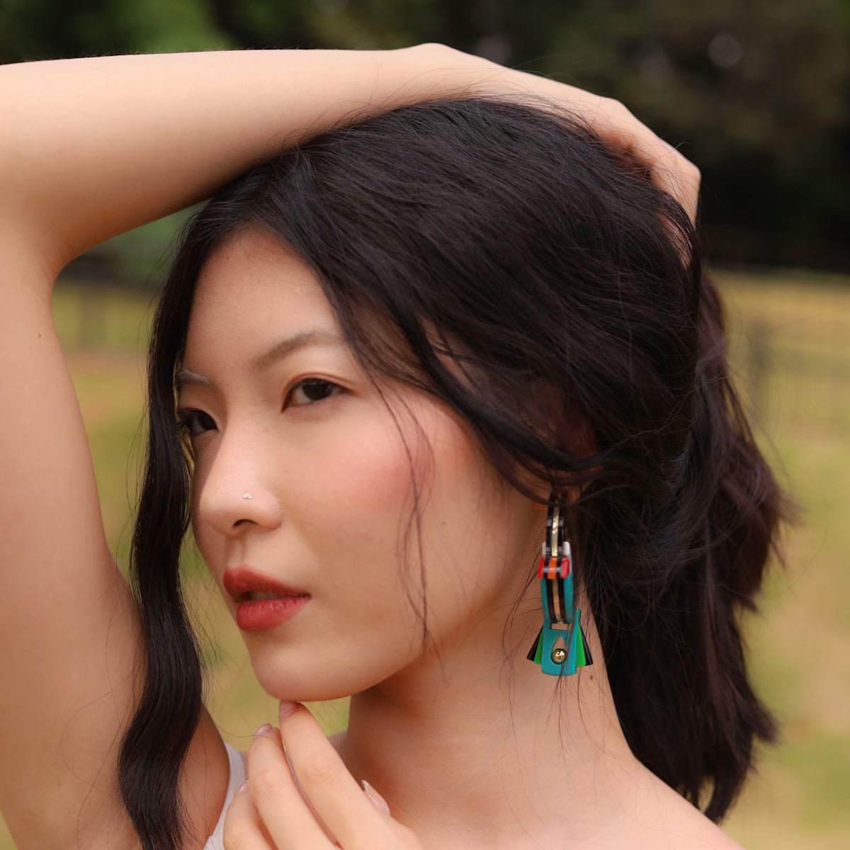 Toucan Hoop Earrings