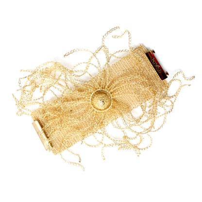 Sunny Gold Burst Cuff Bracelet
