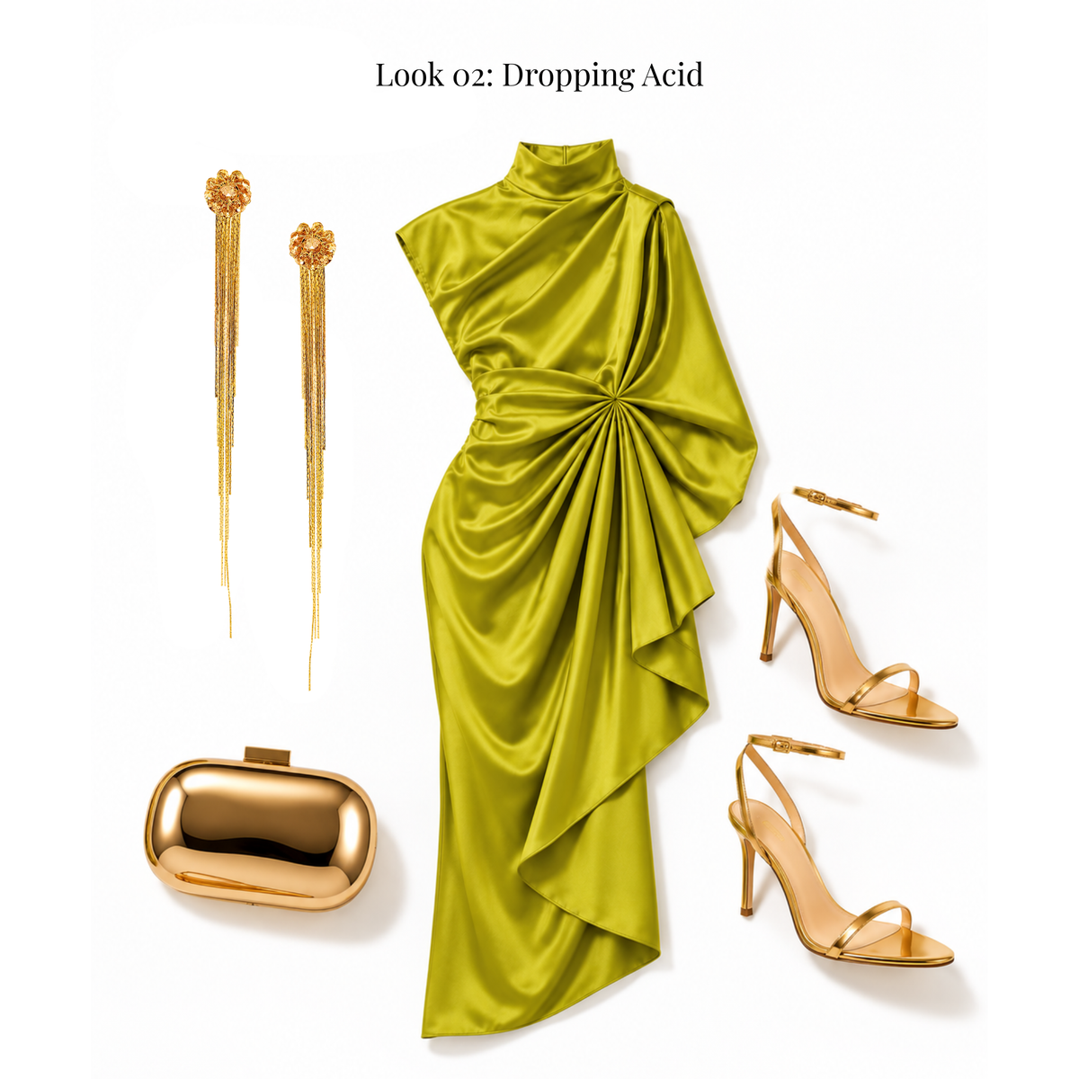 Selene Gold Fringe Duster Earrings