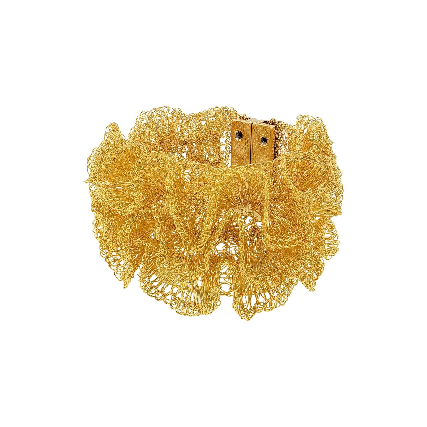 Gold Rio Ruffled Bracelet. 2 of 5.
