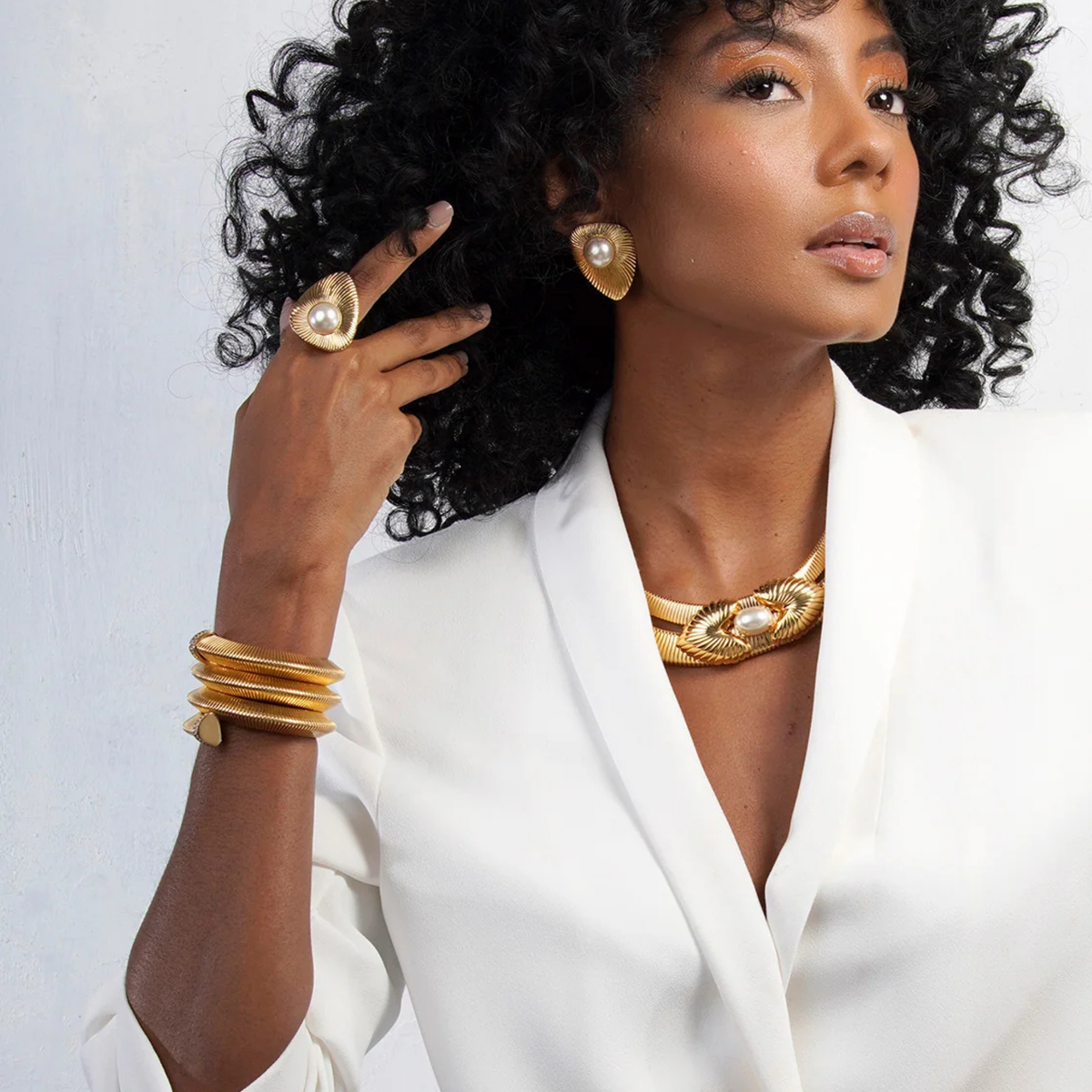 Hemera Gold Tubogas Wrap Bracelet