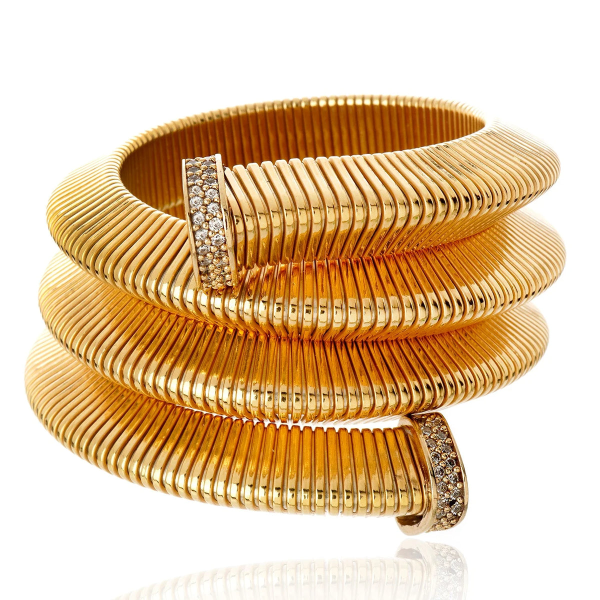Hemera Gold Tubogas Wrap Bracelet
