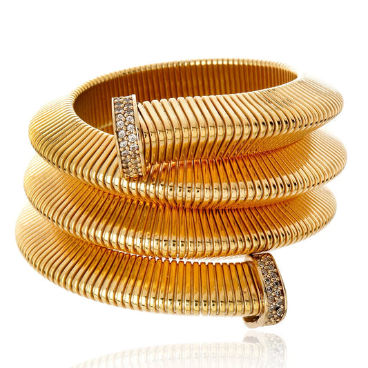 Hemera Gold Tubogas Wrap Bracelet