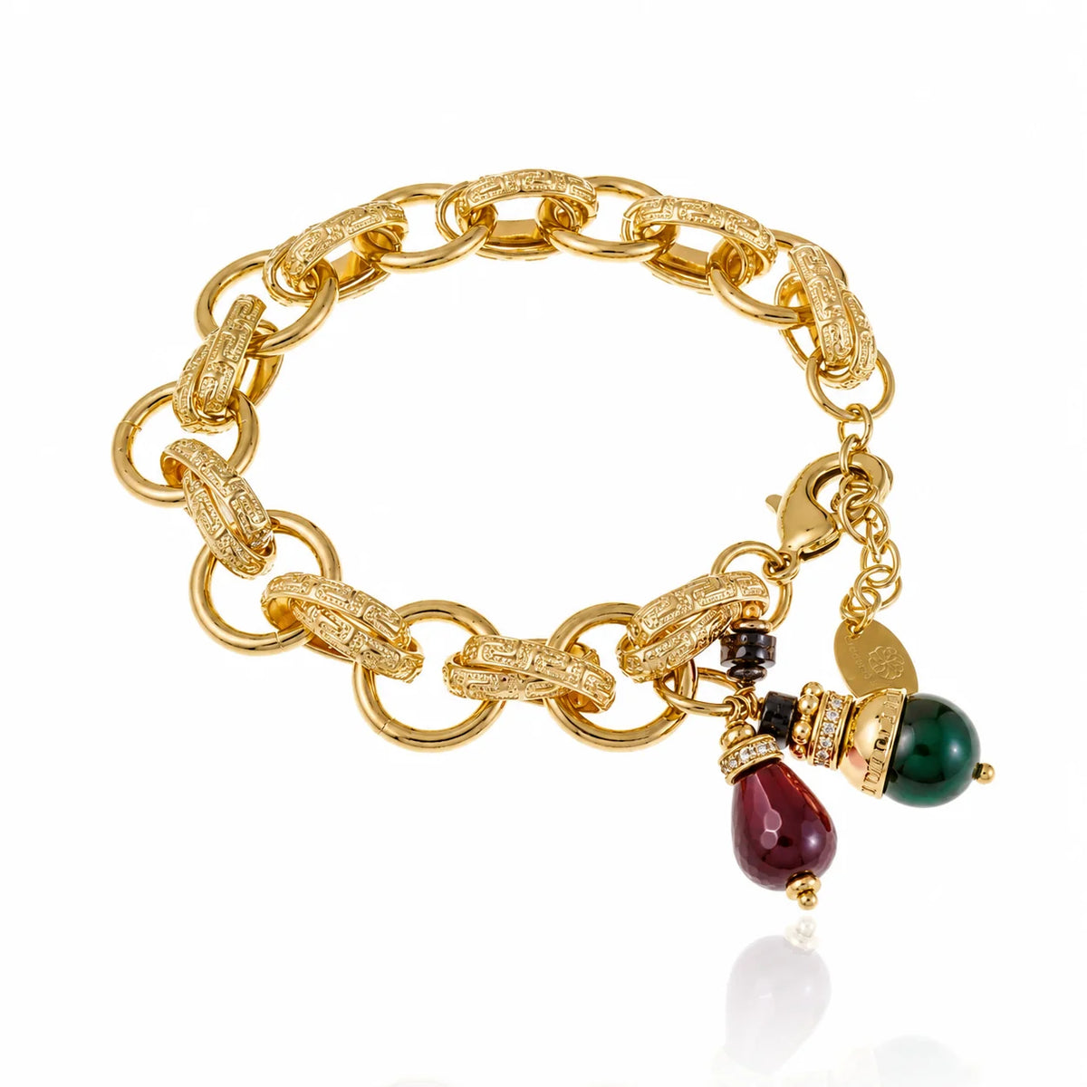 Sirena Multicolor Agate Charm Bracelet