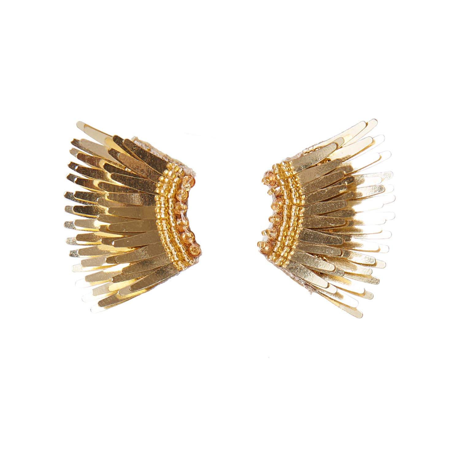 Mini Winged Madeline Earrings Gold. 1 of 3.