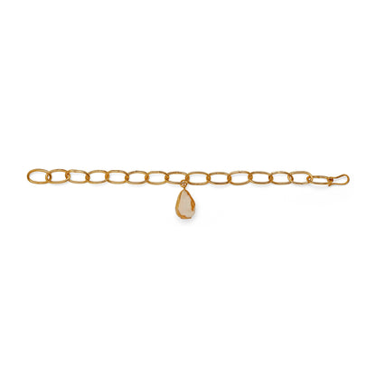 Ona Link Bracelet - Baroque Pearl & Gold