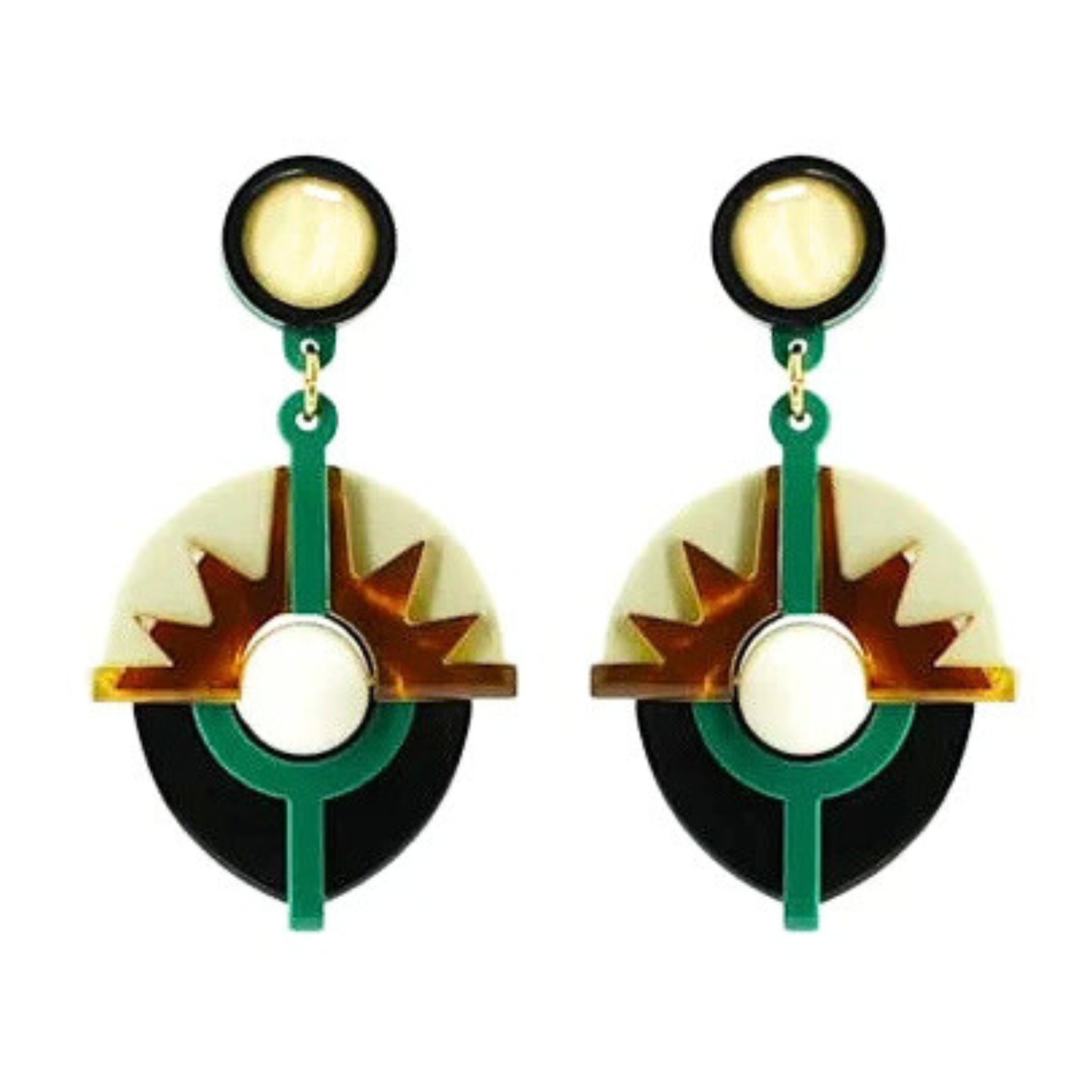 Alecrim Drop Earrings - Tortoiseshell