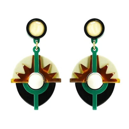 Alecrim Drop Earrings - Tortoiseshell