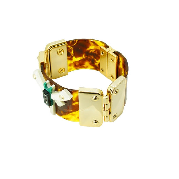 Dragonfly Cuff Bracelet - Tortoiseshell