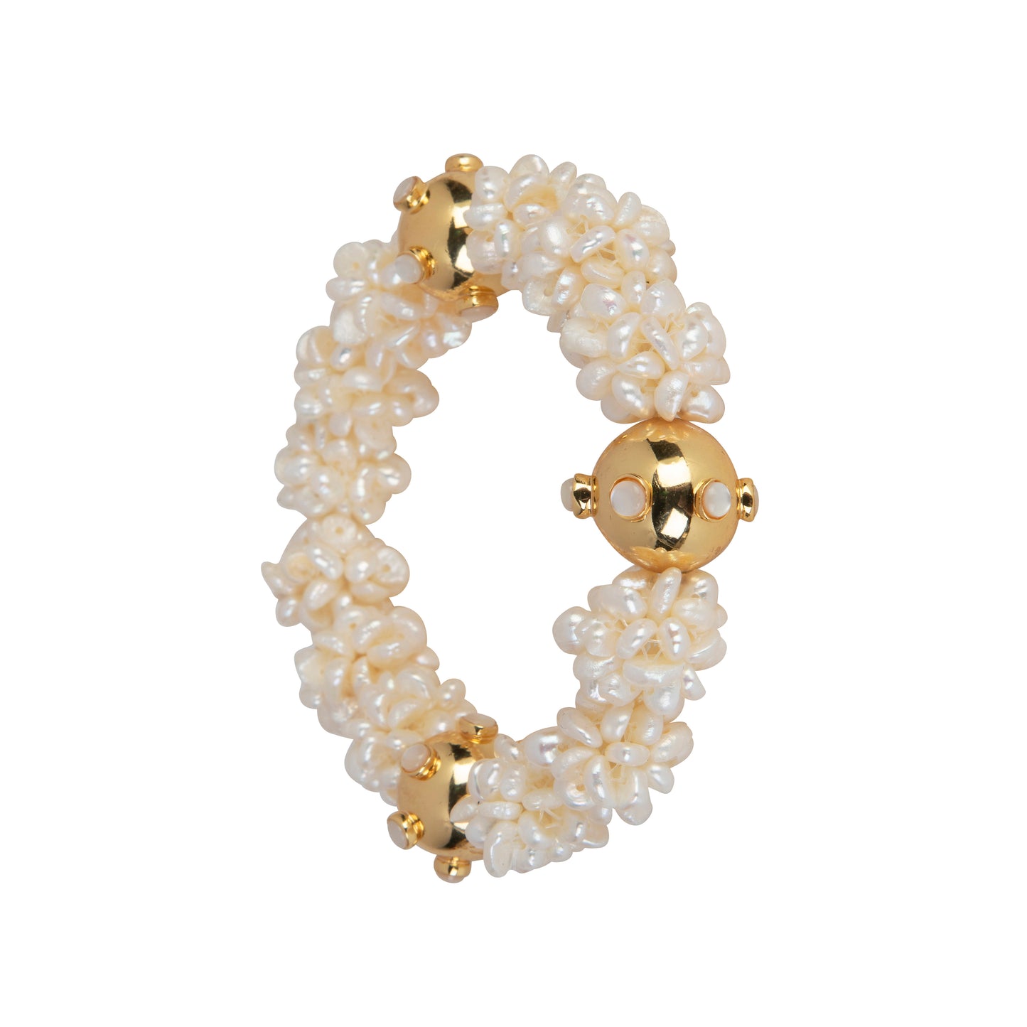 Pearl Cluster Stretch Bracelet