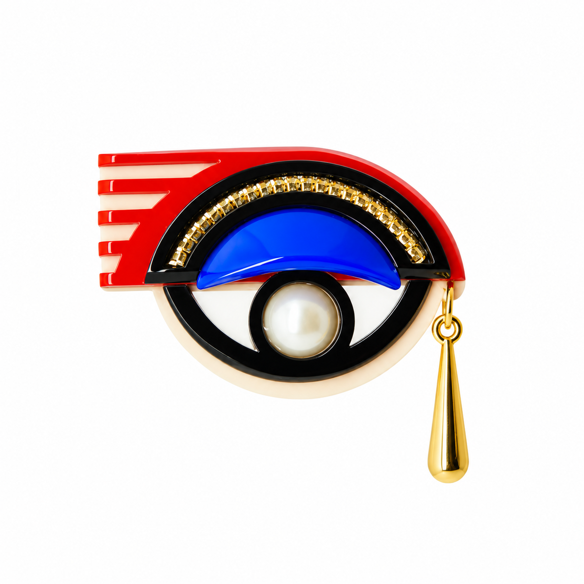 Surrealist Eye Brooch