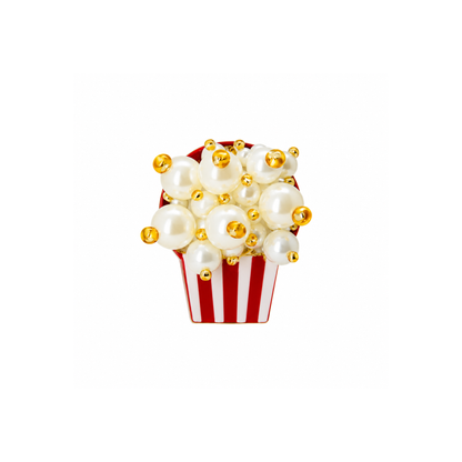 Pop Up Movie Popcorn Brooch Mini
