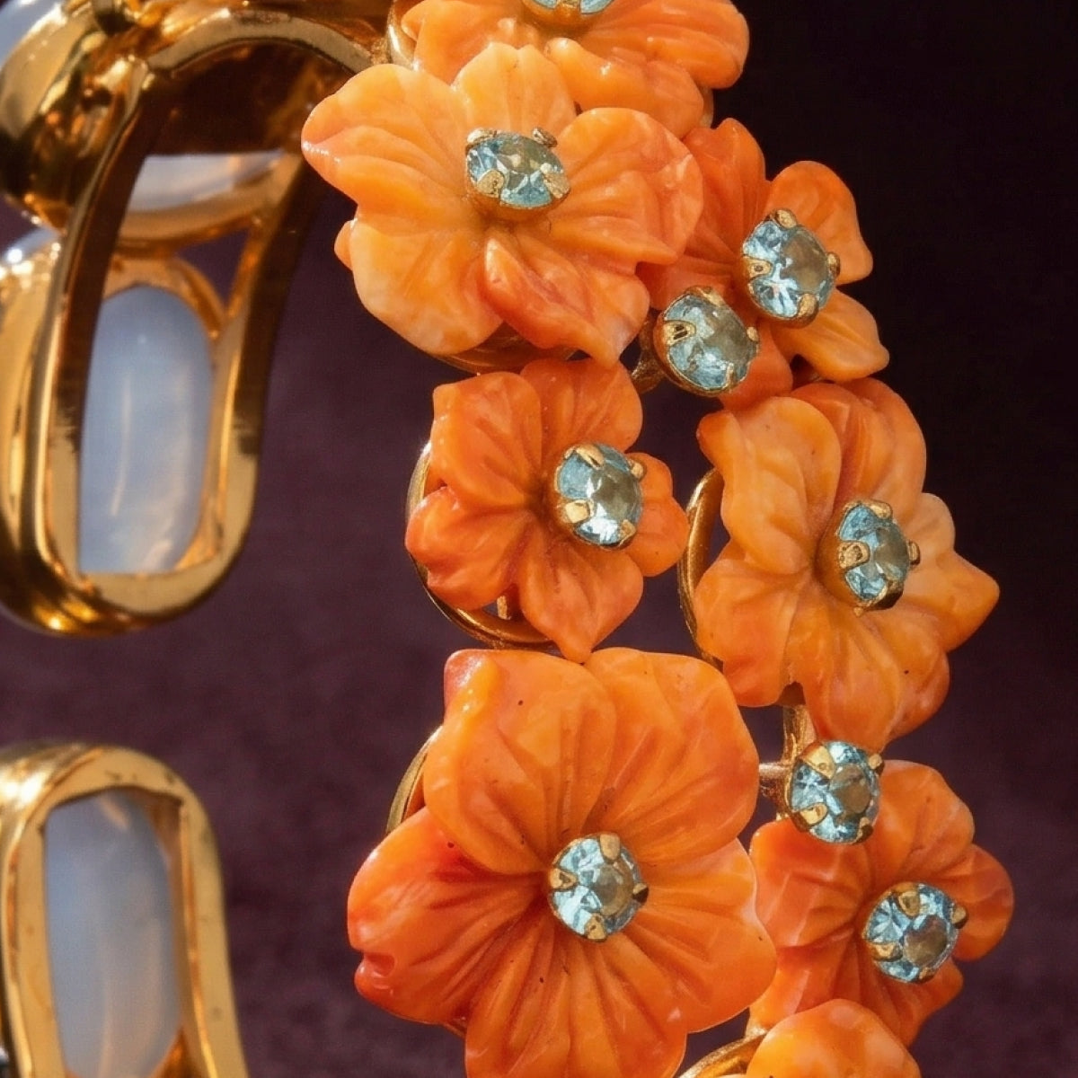 Persephone Floral Cuff Bracelet