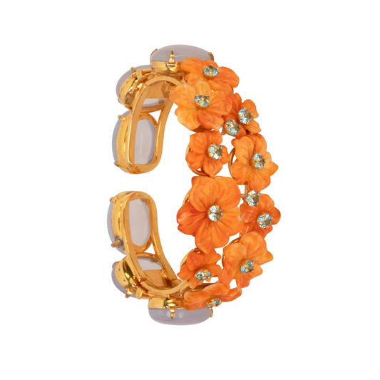 Persephone Floral Cuff Bracelet