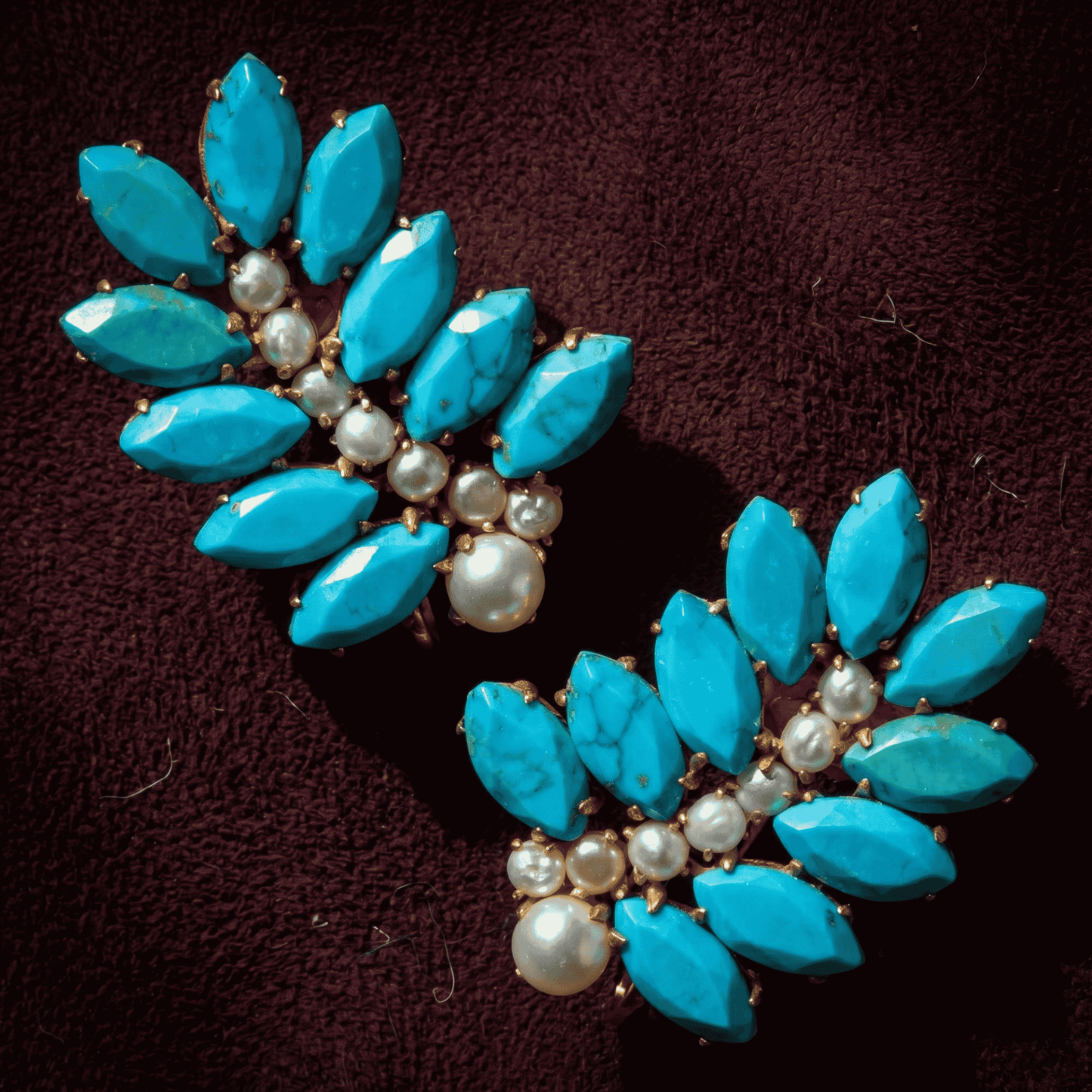 Zoey Climber Earrings - Turquoise