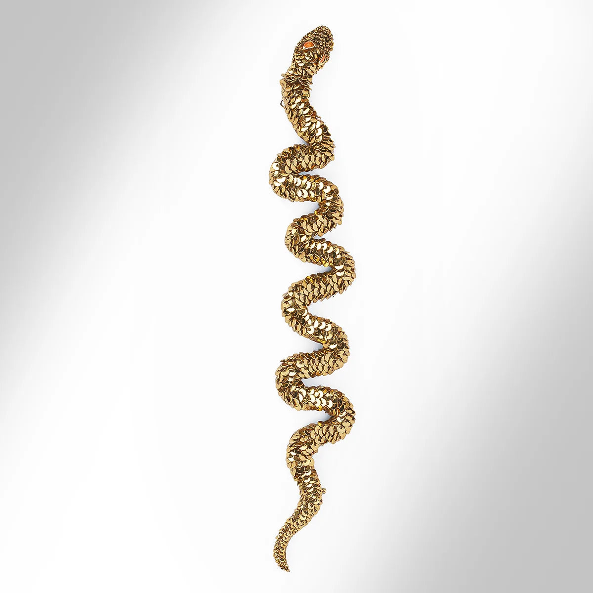 Nagini Sequined Snake Bracelet - Gold