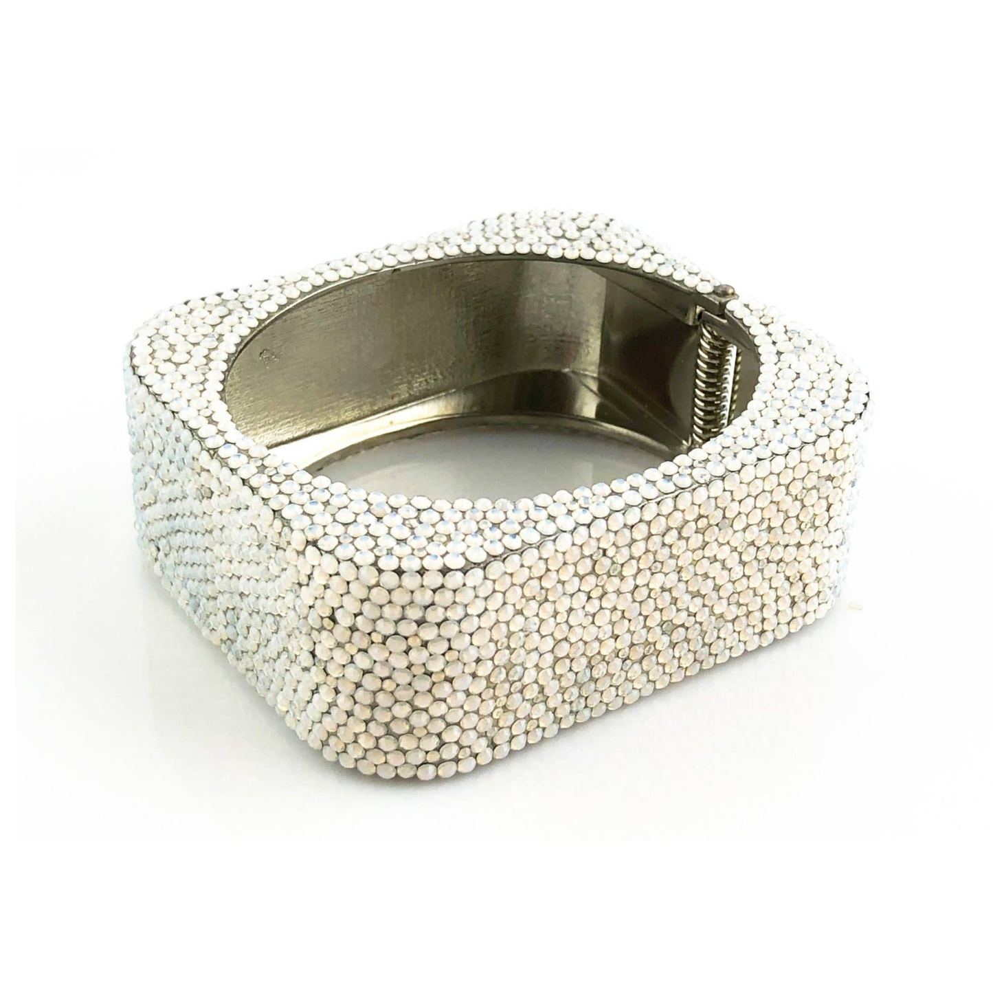 Feelin' Fine Spirits Square Crystal Bangle Bracelet - White