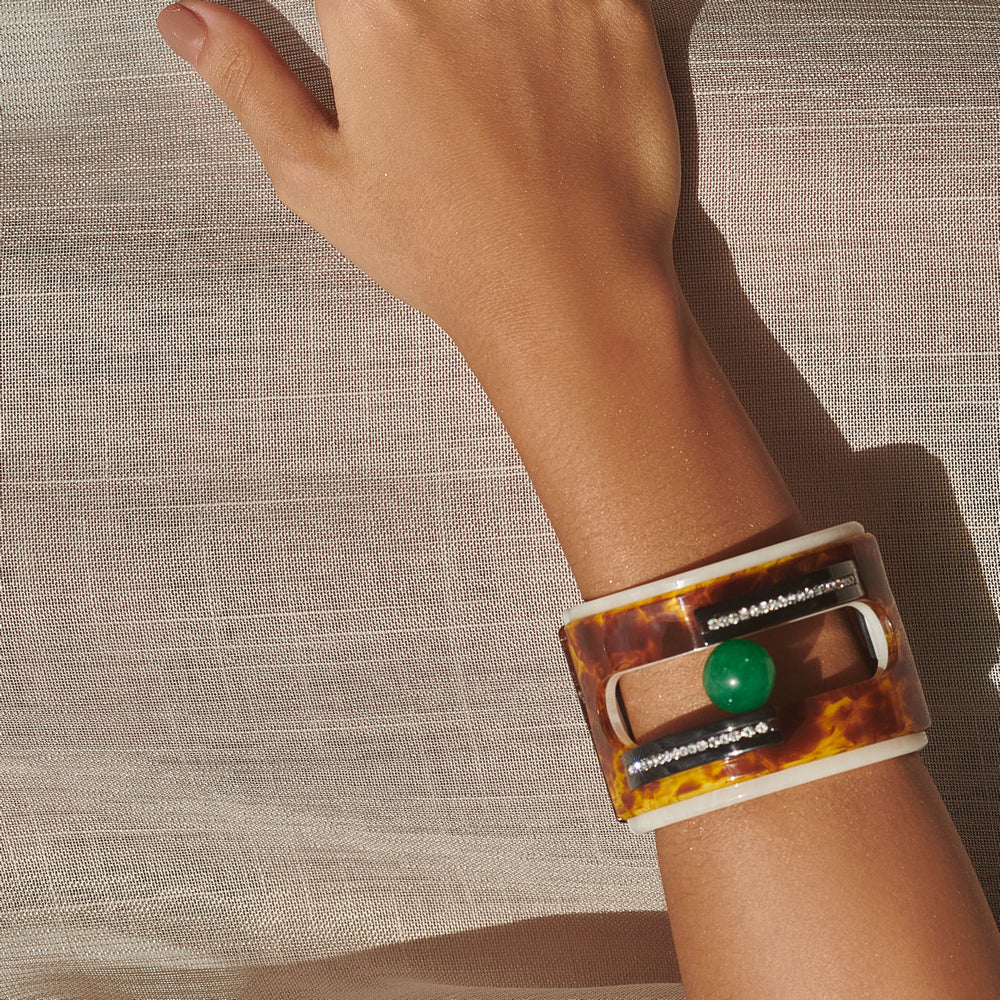 Orion Cuff Bracelet - Tortoiseshell