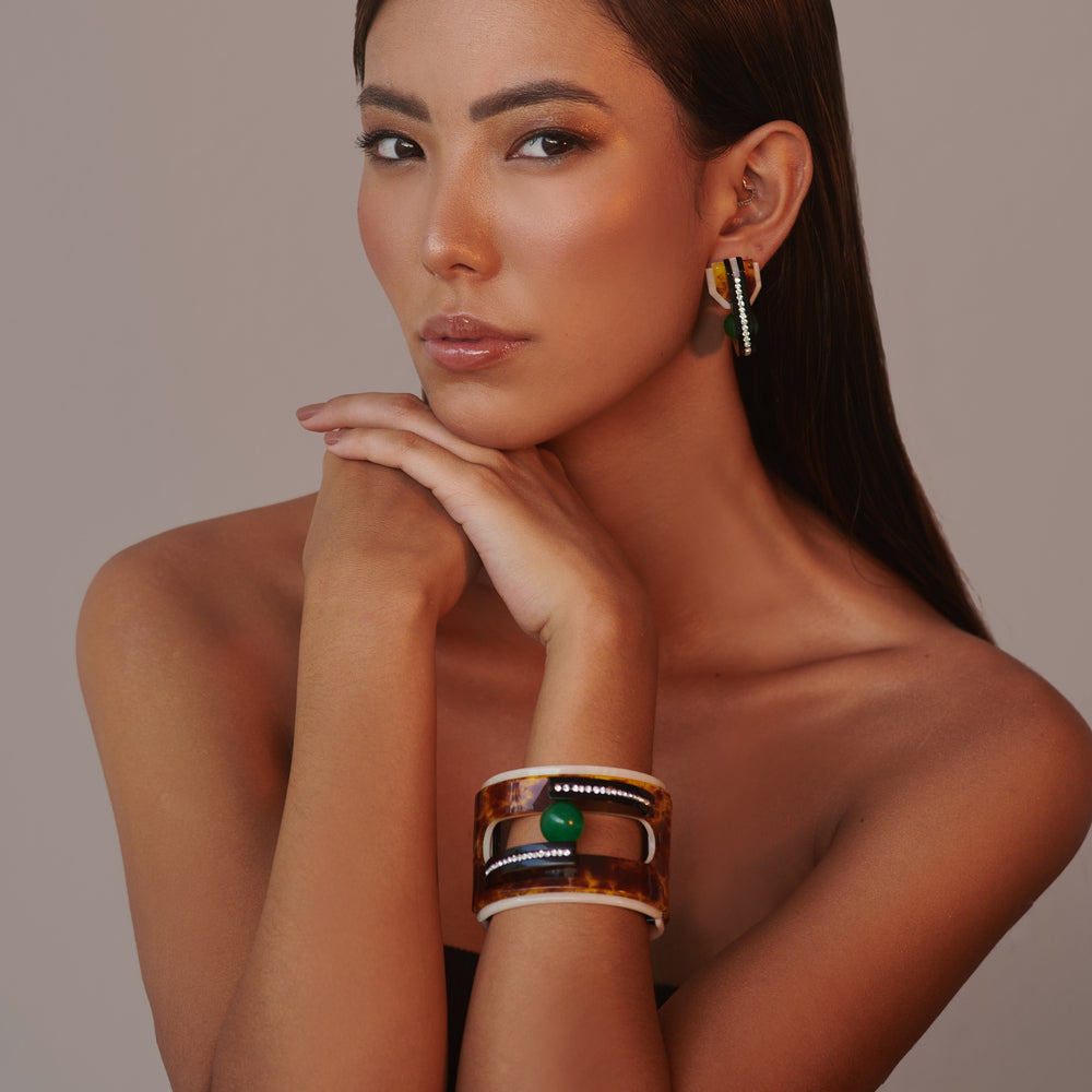 Orion Cuff Bracelet - Tortoiseshell