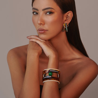 Orion Cuff Bracelet - Tortoiseshell