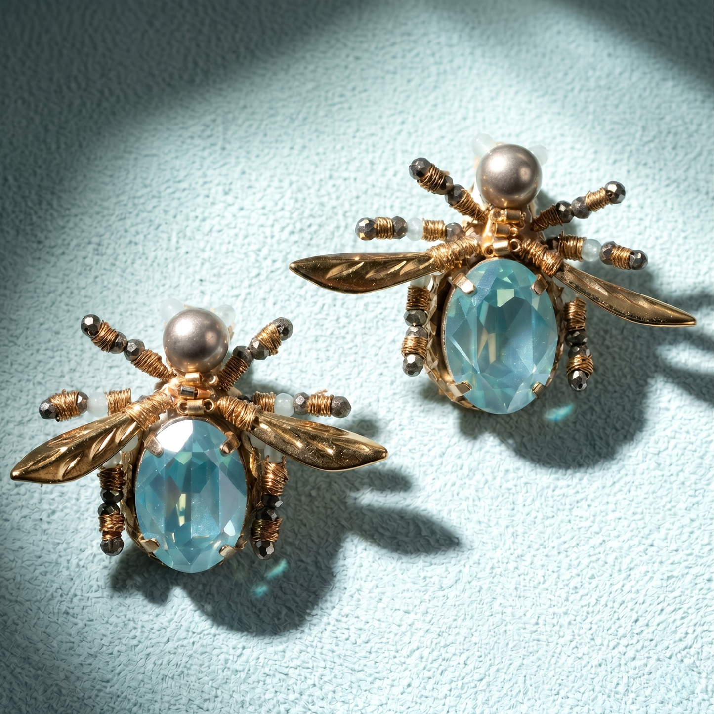 Firefly Stud Earrings - Aqua