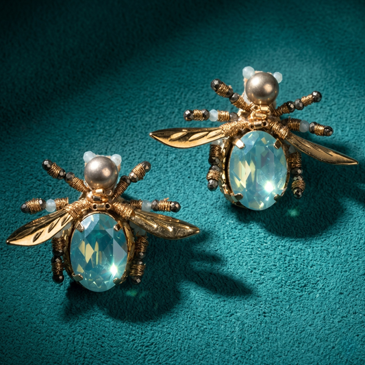 Firefly Stud Earrings - Aqua