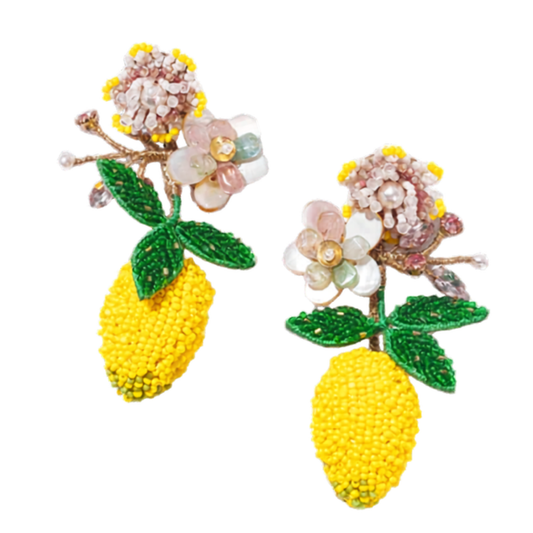 Lemon Dangle Earrings