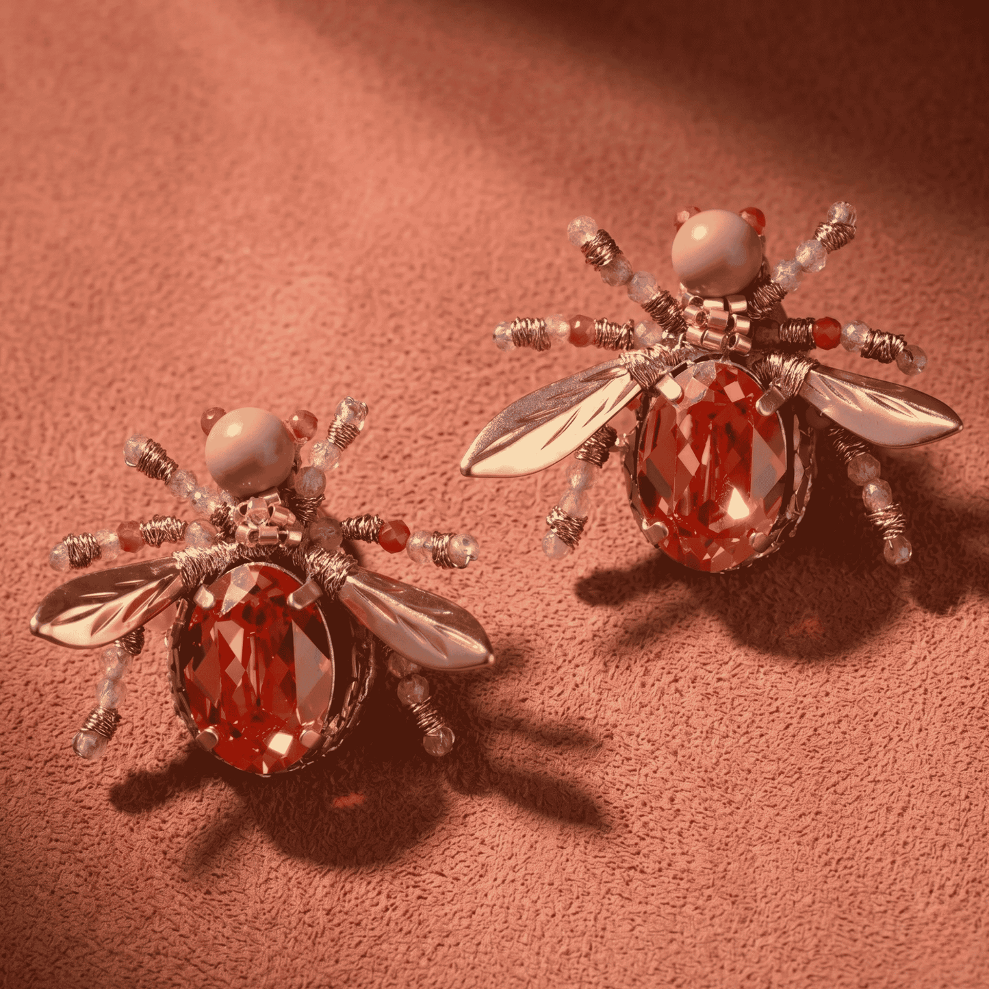 Firefly Stud Earrings - Rose