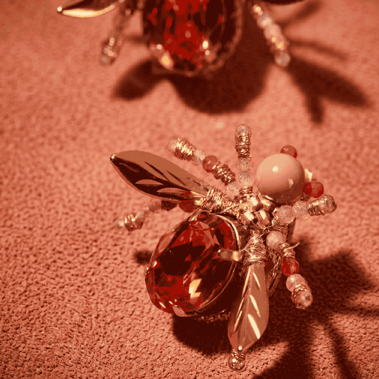 Firefly Stud Earrings - Rose