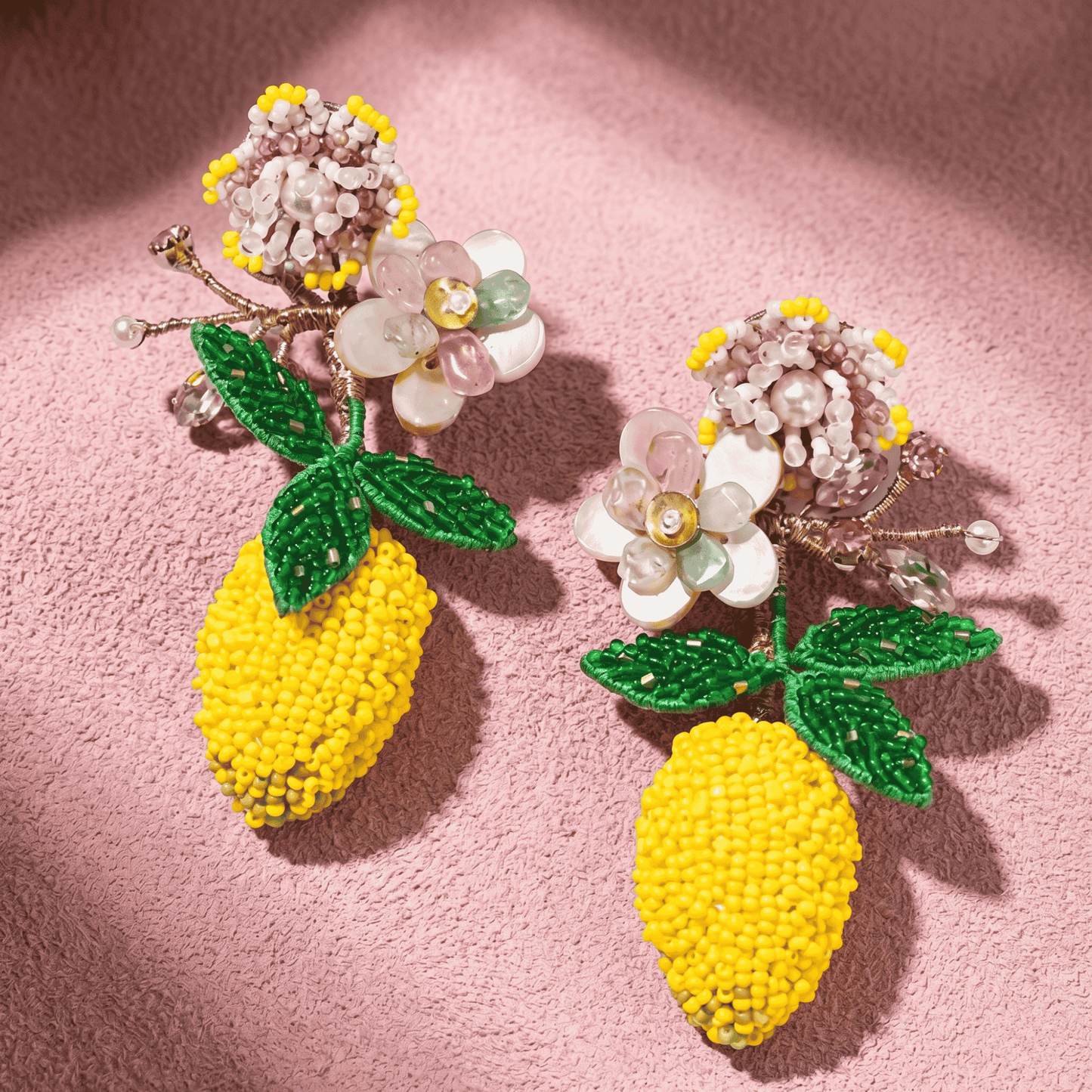Lemon Dangle Earrings