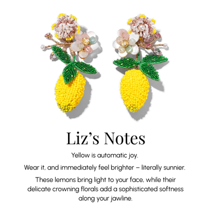 Lemon Dangle Earrings