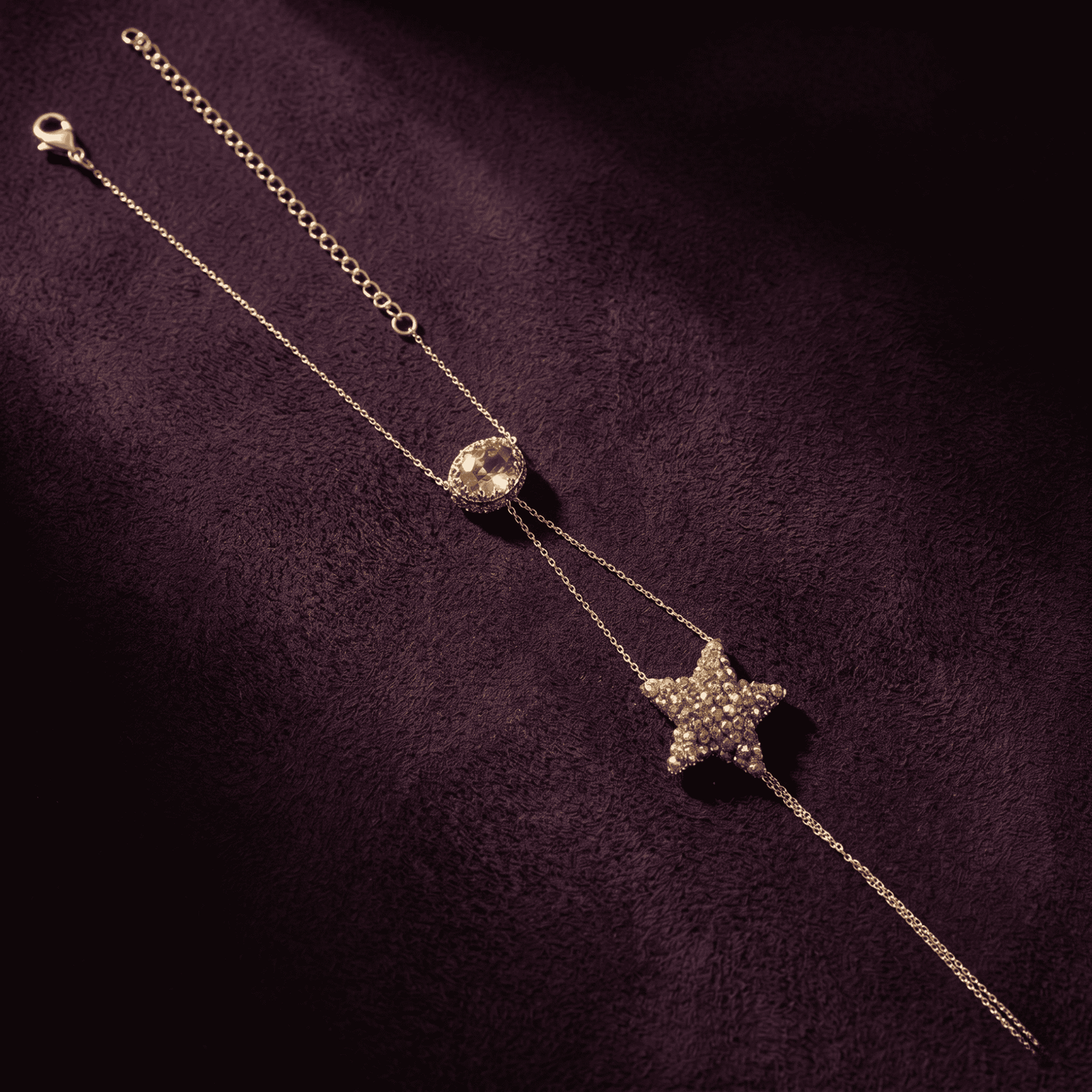 Loris Star Hand Chain Bracelet - Gold