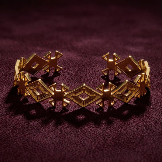 Safa Gold Cuff Bracelet