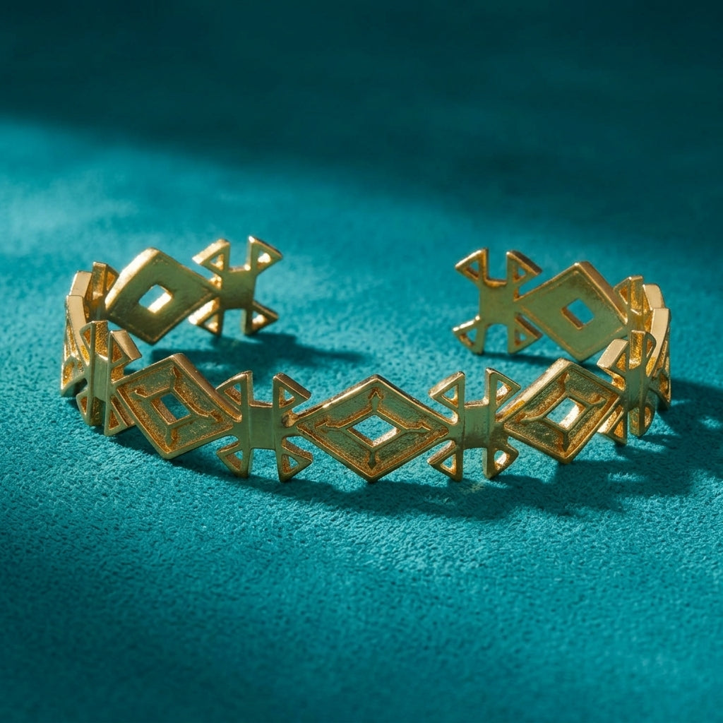 Safa Gold Cuff Bracelet