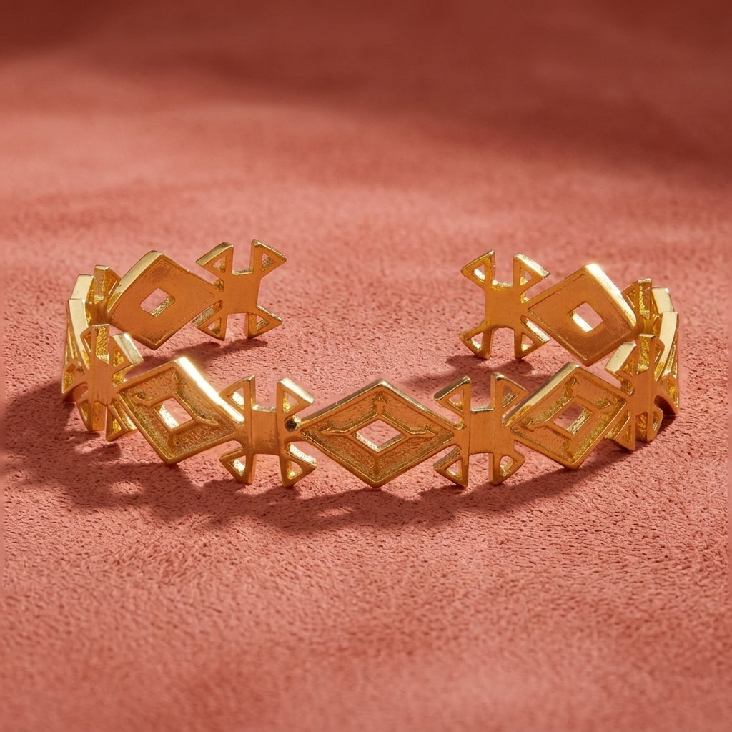 Safa Gold Cuff Bracelet