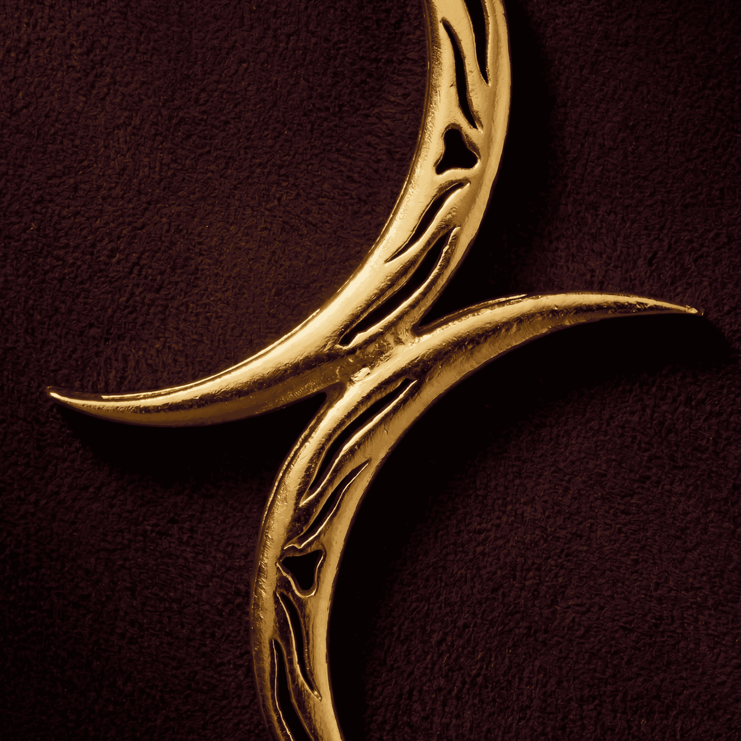 Tila Gold Crescent Earrings