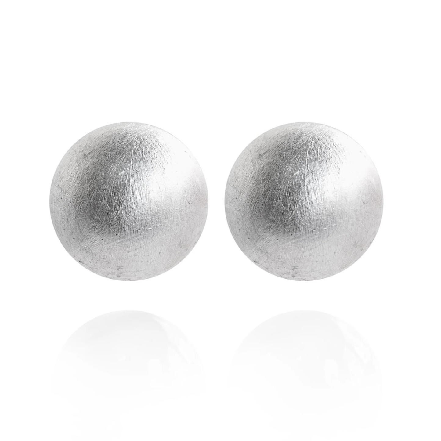 Gaia Glam Oversized Dome Stud Earrings - Moonlite Shimmer