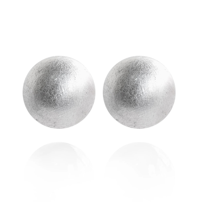 Gaia Glam Oversized Dome Stud Earrings - Moonlite Shimmer