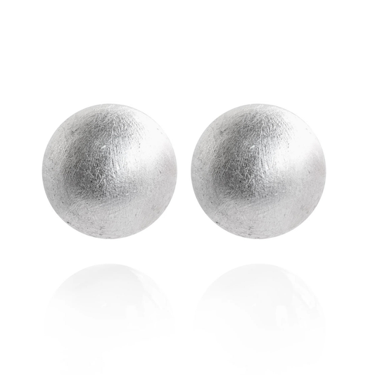Gaia Glam Oversized Dome Stud Earrings - Moonlite Shimmer