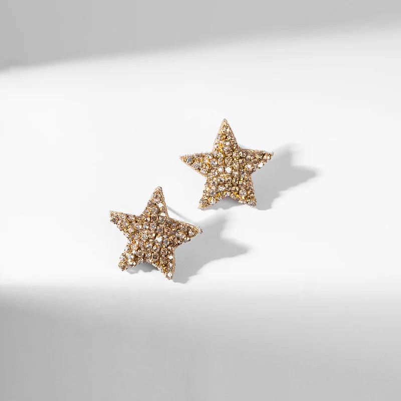 Loris Star Stud Earrings - Gold