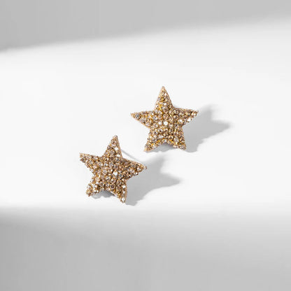 Loris Star Stud Earrings - Gold